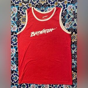 Baywatch Red Men's Swim Tank
